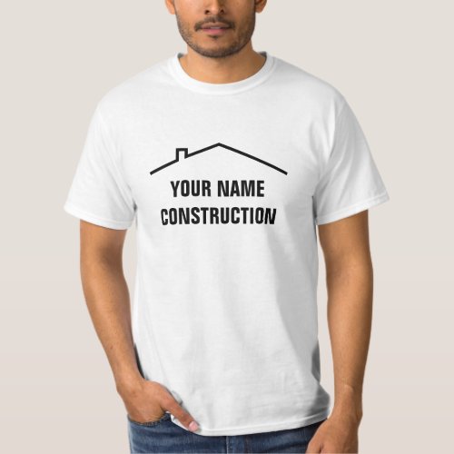 Custom construction work t shirts for building co