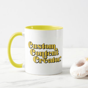 Custom Content Creator Two-Tone Mug