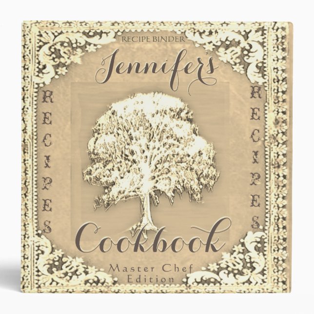Custom Cookbook for Recipes 3 Ring Binder (Front)
