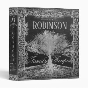 Custom Cookbook for Recipes Vintage 3 Ring Binder