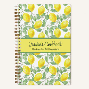Custom Cookbook with Lemons Notebook