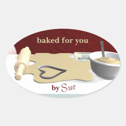 Custom Cookie Baking Stickers