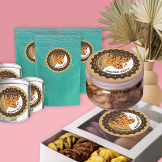 Custom Cookies Packaging Brand Professional Logo Classic Round Sticker