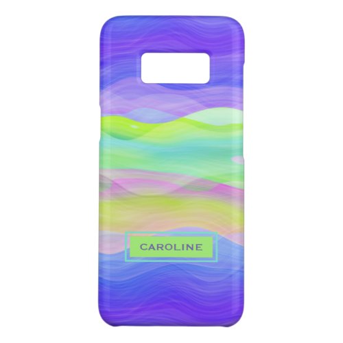 Custom Cool Artistic Abstract Retro Waves Pattern Case_Mate Samsung Galaxy S8 Case