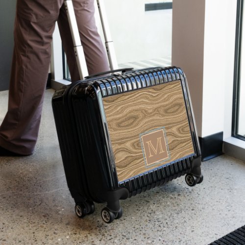 Custom Cool Artistic Abstract Wood Grain Pattern Luggage