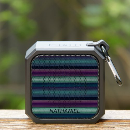 Custom Cool Artistic Modern Art Stripes Pattern Bluetooth Speaker