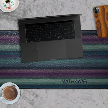 Custom Cool Artistic Modern Art Stripes Pattern Desk Mat by CaseConceptCreations at Zazzle