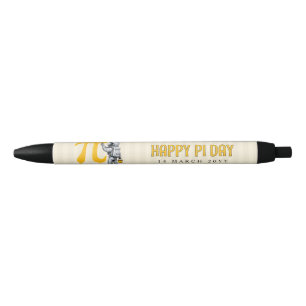 Custom Cool Astronaut Painting Pi Symbol Pi Day Pen
