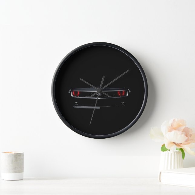 Custom Cool black Chevy Camaro Clock (Home)