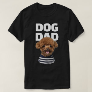 Custom Cool Dog Dad Photo Personalized T-Shirt