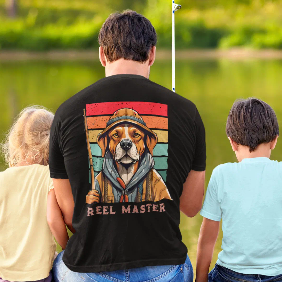 Custom Cool Dog Retirement Gifts for Fisherman Dad T-Shirt (Custom Cool Dog Retirement Gifts for Fisherman Dad)