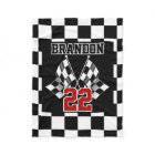 Custom Cool Fun Black White Checkered Flag Pattern