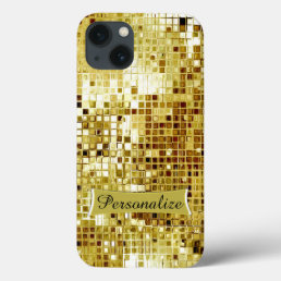 Custom Cool Gold Sequins Look Ipad Case