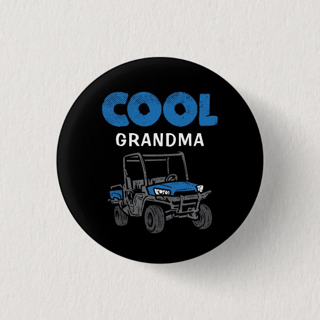 Custom Cool Grandma Proud Family Matching Button (Front)