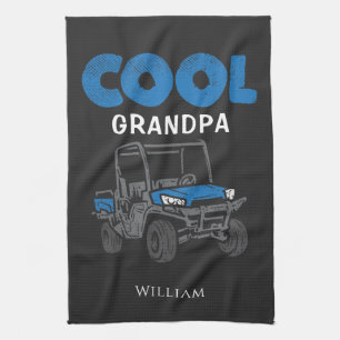 Custom Cool Grandpa Proud Family Kitchen Towel