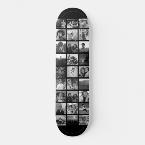 Custom Cool Instagram Photo Collage Skateboard