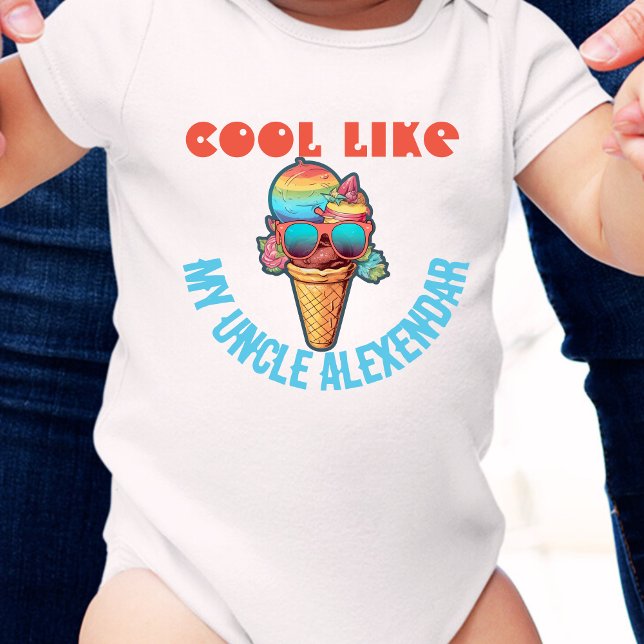 Custom Cool Like My uncle  Baby Bodysuit (Creator Uploaded)