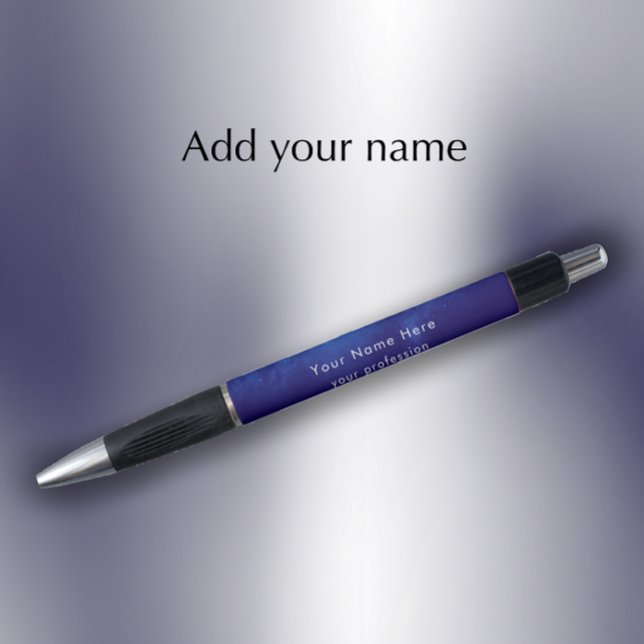 Custom Cool Modern Nebula Business Promotional Pen (Add your name and custom text for a unique modern business promotional gift pen.

)
