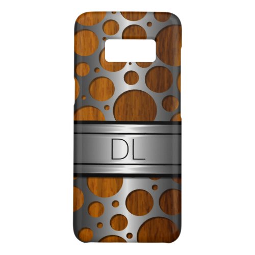 Custom Cool Modern Trendy Wood Grain Pattern Case_Mate Samsung Galaxy S8 Case