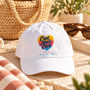 Custom "Cool Moms Club" Heart Hat