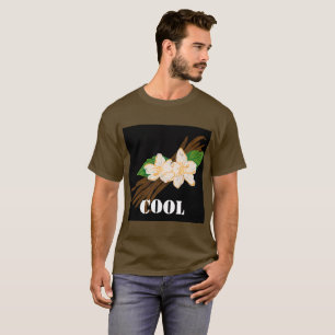 Custom Cool Text Brown Color Basic Men's handsome T-Shirt