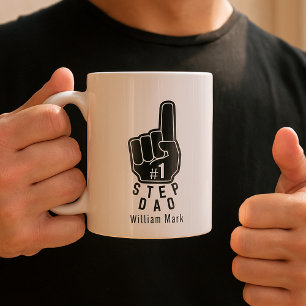 Custom Coolest Number 1 Step Dad Coffee Mug