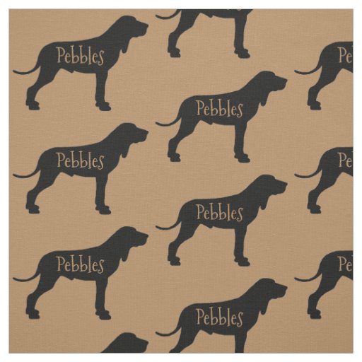 Custom Coonhound Dog Fabric