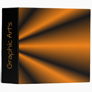 Custom Copper & Black Star Burst Binder