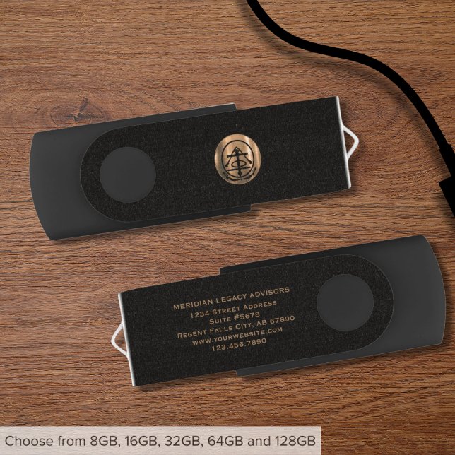 Custom Copper Seal Logo USB Drive (Creator Uploaded)