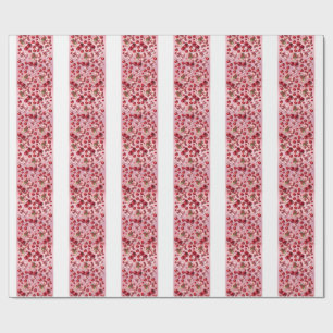 Custom Coquette Heart Bow Pattern Wrapping Paper