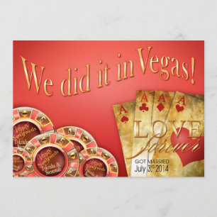 ::CUSTOM:: Coral Gold Las Vegas Deluxe Wedding Invitation