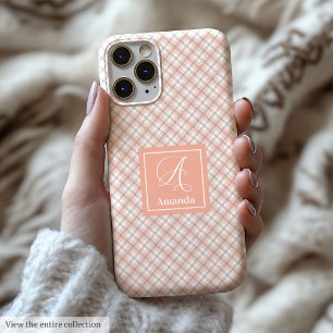 Custom Coral Grey iPhone Case Elegant Phone Cover
