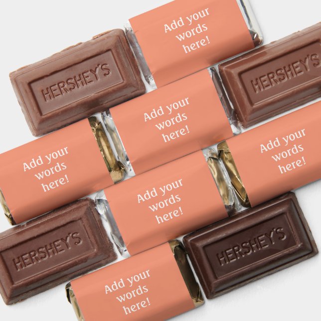 Custom Coral Hershey's Miniatures (Assorted)