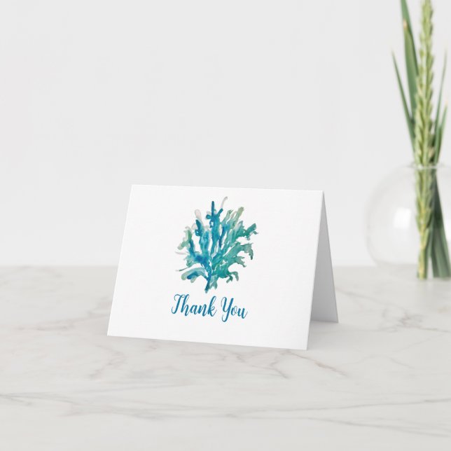 Custom Coral Reef Painting Thank You  (Front)