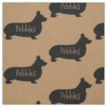 Custom Corgi Dog Fabric