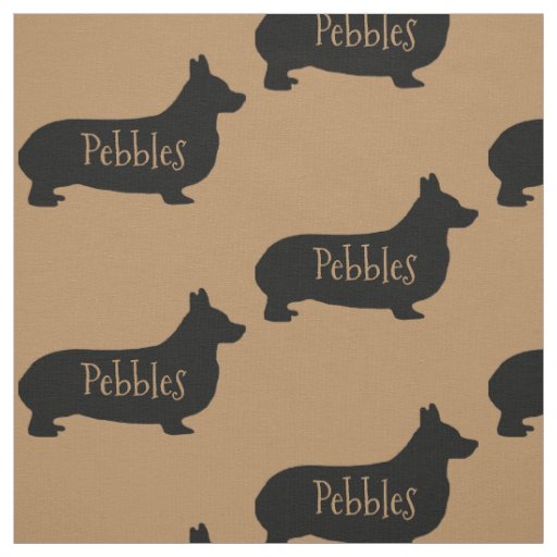 Custom Corgi Dog Fabric
