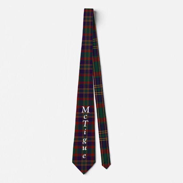 Custom Cork County Irish Tartan Tie (Front)