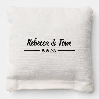 Custom Cornhole Bags- Wedding Name and Date Cornhole Bags