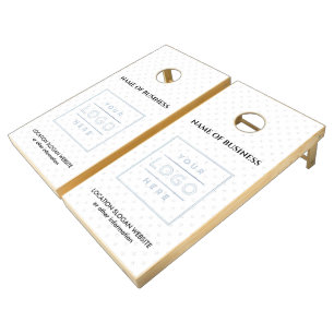 Custom Cornhole Set Natural Wood Event Fun