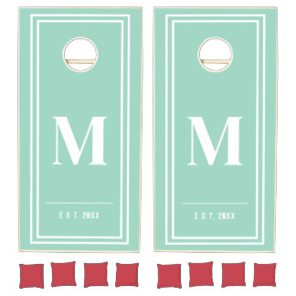Custom Cornhole Set Personalized Monogram