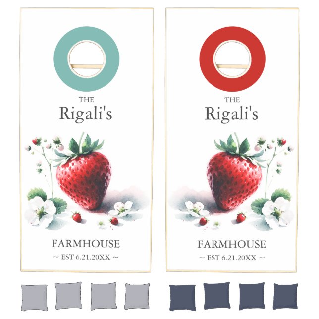 Custom Cornhole Sets Berry Sweet Design (Set)