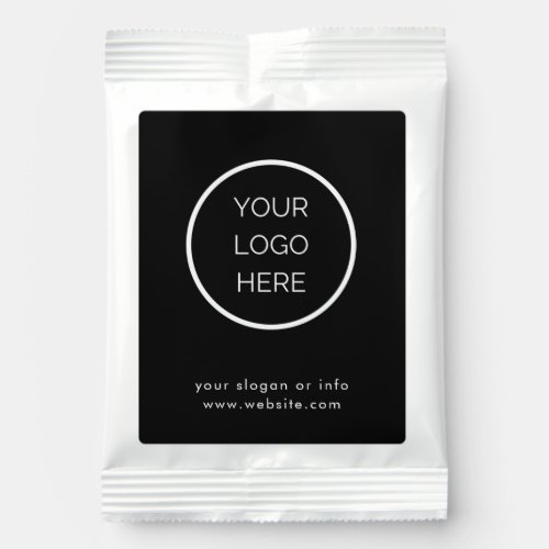 Custom Corporate Business Logo Black Hot Cocoa Mix