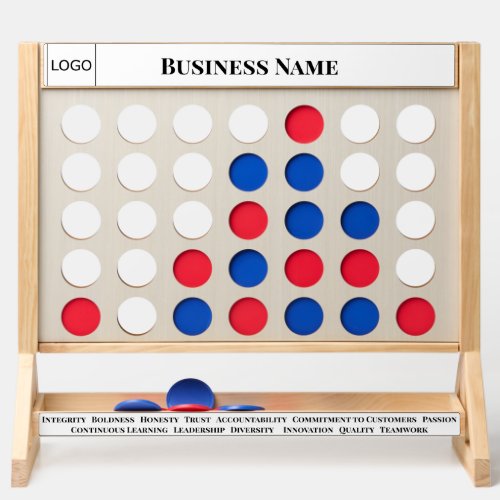 Custom Corporate Business Logo Branded Game Fast Four