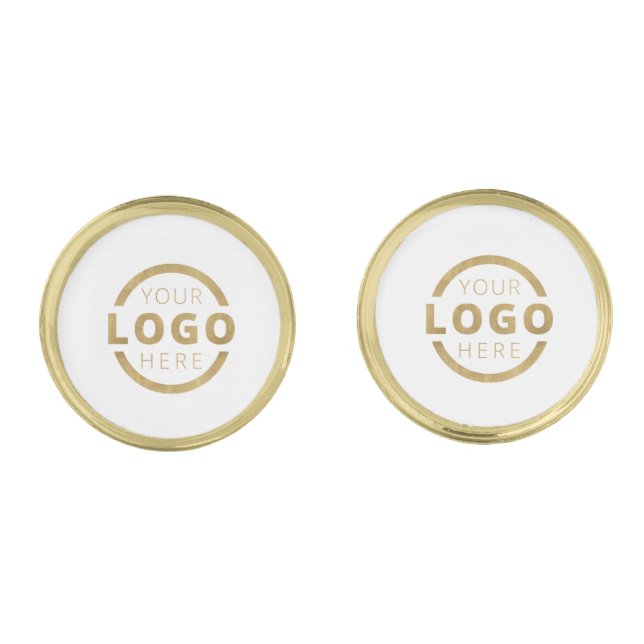 Custom Corporate Business Logo Employee Staff Cufflinks (Front)