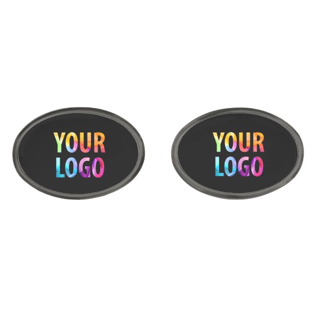 Custom Corporate Business Logo Employee Staff Cufflinks (Front)