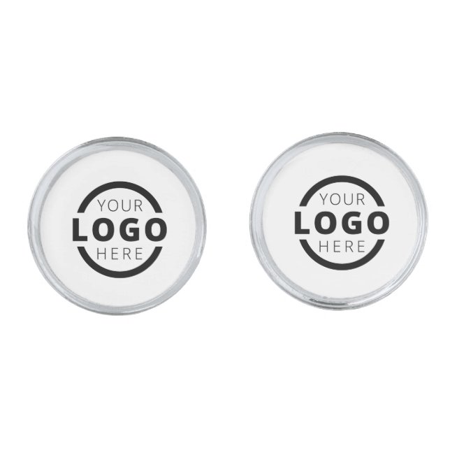 Custom Corporate Business Logo Employee Staff Cufflinks (Front)