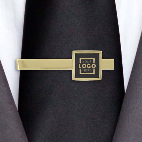 Custom Corporate Business Logo Employee Staff Gold Finish Tie Bar