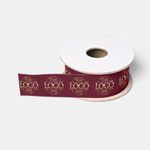 Custom Corporate Business Logo Marketing Branded Grosgrain Ribbon