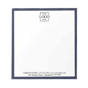 Custom Corporate Business Logo Modern Professional Notepad