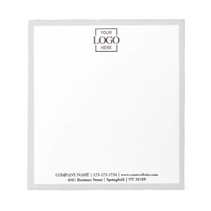 Custom Corporate Business Logo Modern Professional Notepad